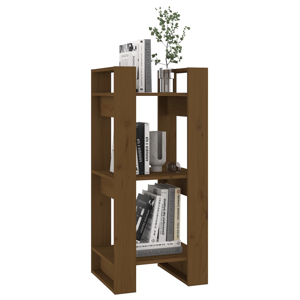 vidaXL Boekenkast/kamerscherm 41x35x91 cm massief hout honingbruin