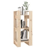 vidaXL Boekenkast/kamerscherm 41x35x91 cm massief grenenhout