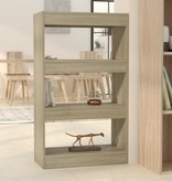 vidaXL Boekenkast/kamerscherm 60x30x103 cm spaanplaat sonoma eiken