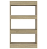 vidaXL Boekenkast/kamerscherm 60x30x103 cm spaanplaat sonoma eiken