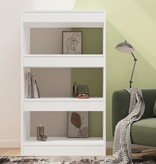 vidaXL Boekenkast/kamerscherm 60x30x103 cm spaanplaat wit