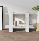 vidaXL Boekenkast/kamerscherm 80x30x51 cm hoogglans wit