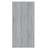 VidaXL Dressoir 80x36x75 cm bewerkt hout grijs sonoma eikenkleurig