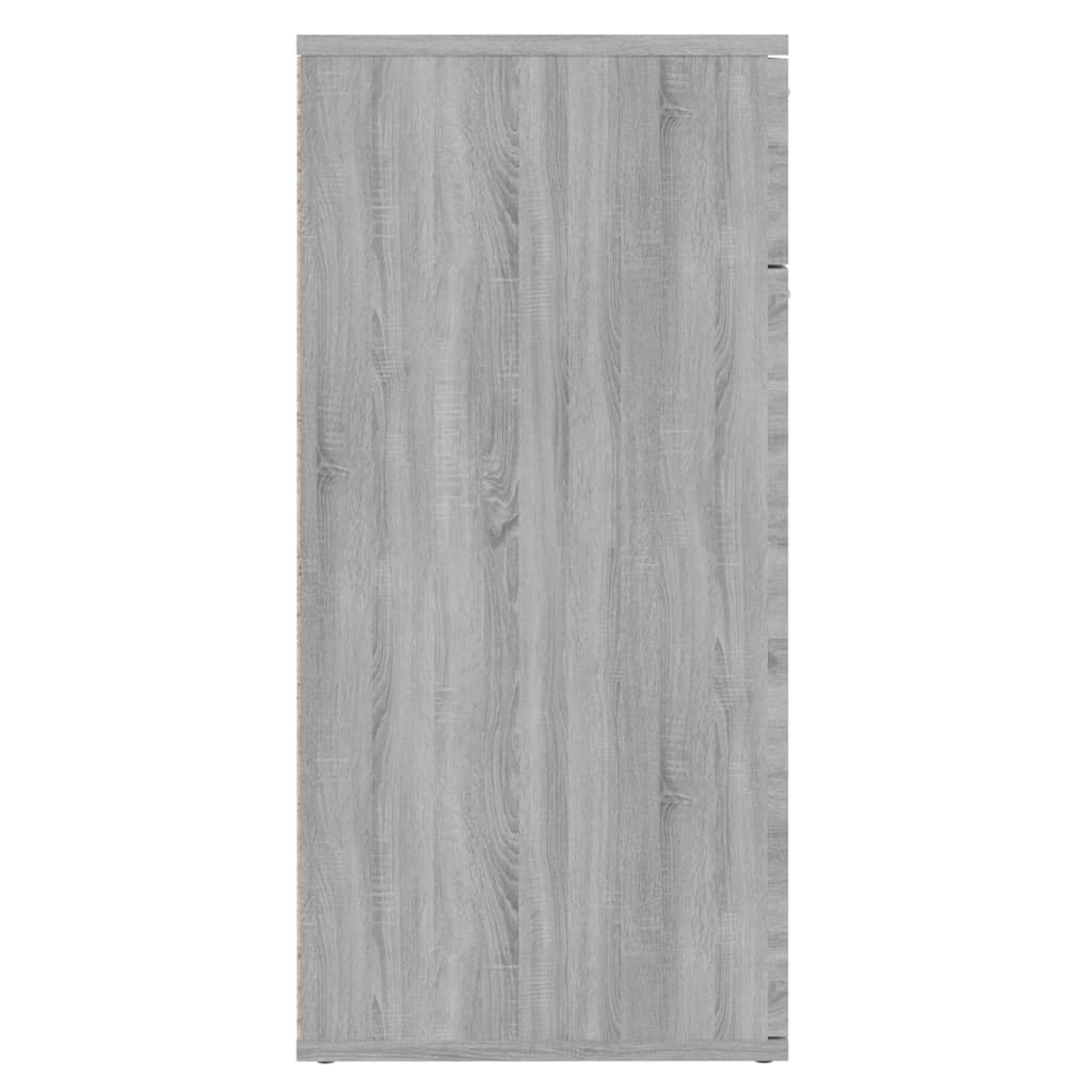 VidaXL Dressoir 80x36x75 cm bewerkt hout grijs sonoma eikenkleurig