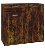 VidaXL Dressoir 80x36x75 cm bewerkt hout gerookt eikenkleurig