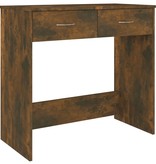 VidaXL Bureau 80x40x75 cm bewerkt hout gerookt eikenkleurig