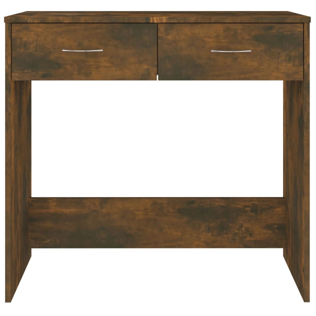 VidaXL Bureau 80x40x75 cm bewerkt hout gerookt eikenkleurig
