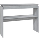 VidaXL Wandtafel 102x30x80 cm bewerkt hout grijs sonoma eikenkleurig