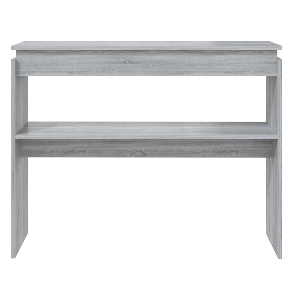 VidaXL Wandtafel 102x30x80 cm bewerkt hout grijs sonoma eikenkleurig