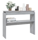 VidaXL Wandtafel 102x30x80 cm bewerkt hout grijs sonoma eikenkleurig