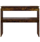 VidaXL Wandtafel 102x30x80 cm bewerkt hout gerookt eikenkleurig