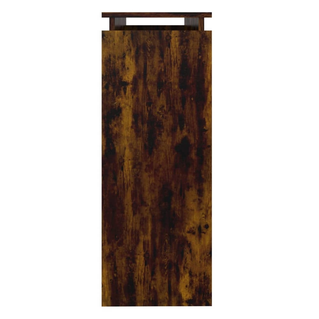VidaXL Wandtafel 102x30x80 cm bewerkt hout gerookt eikenkleurig