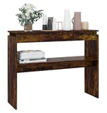 VidaXL Wandtafel 102x30x80 cm bewerkt hout gerookt eikenkleurig