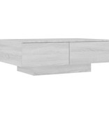 vidaXL Salontafel 90x60x31 cm bewerkt hout grijs sonoma eikenkleurig
