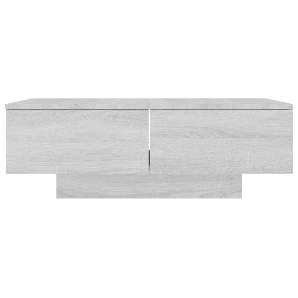 VidaXL Salontafel 90x60x31 cm bewerkt hout grijs sonoma eikenkleurig