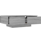 VidaXL Salontafel 90x60x31 cm bewerkt hout grijs sonoma eikenkleurig