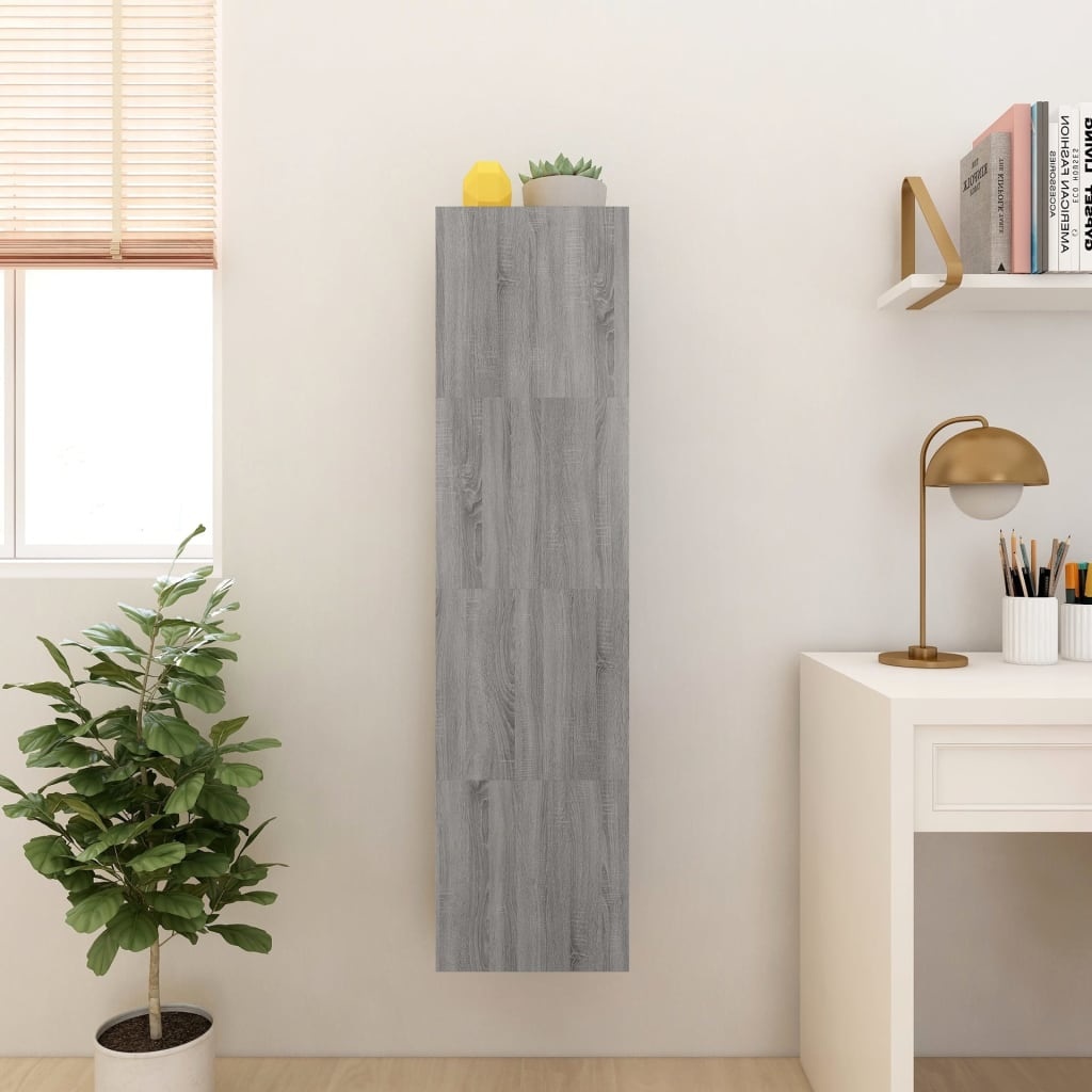 VidaXL Tv-wandmeubelen 4 st 30,5x30x30 cm grijs sonoma eikenkleurig