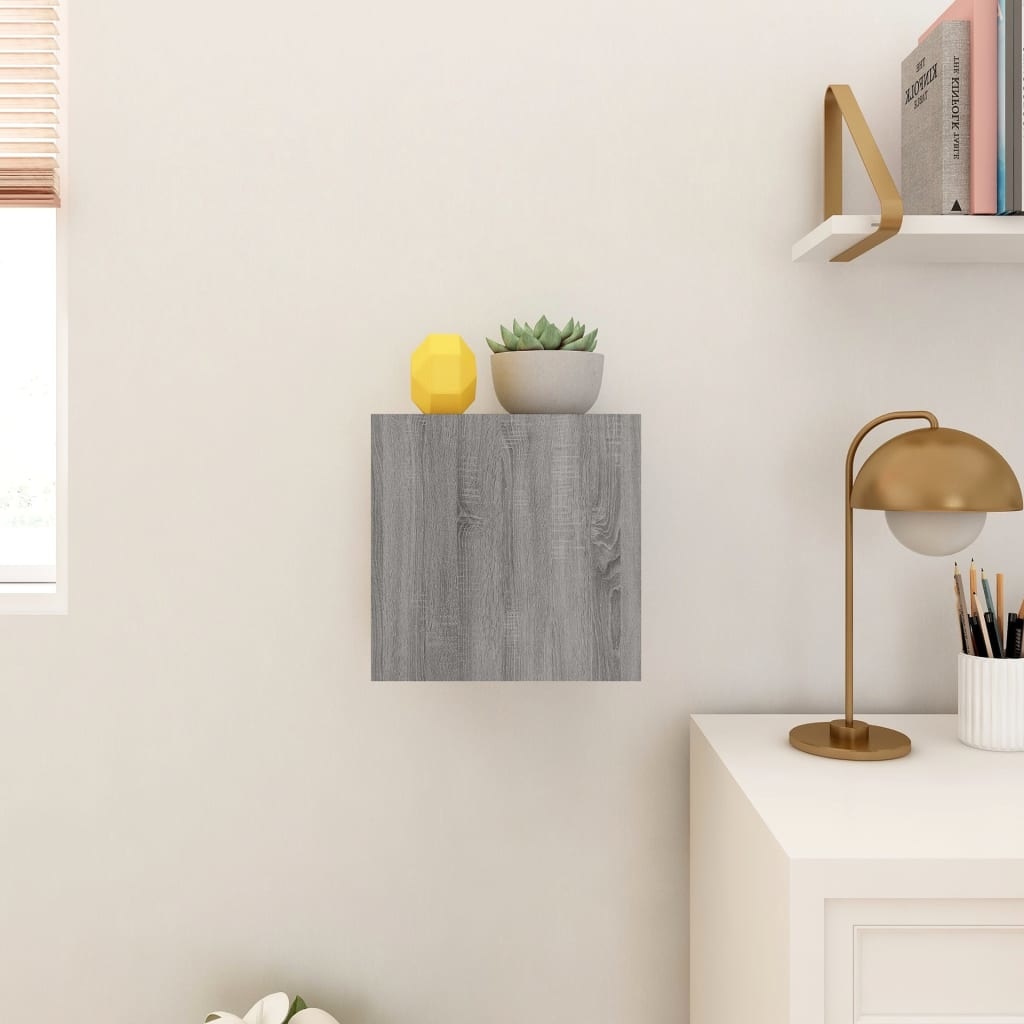 VidaXL Tv-wandmeubel 30,5x30x30 cm grijs sonoma eikenkleurig