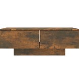 vidaXL Salontafel 90x60x31 cm bewerkt hout gerookt eikenkleurig