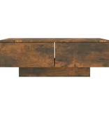VidaXL Salontafel 90x60x31 cm bewerkt hout gerookt eikenkleurig