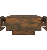 VidaXL Salontafel 90x60x31 cm bewerkt hout gerookt eikenkleurig
