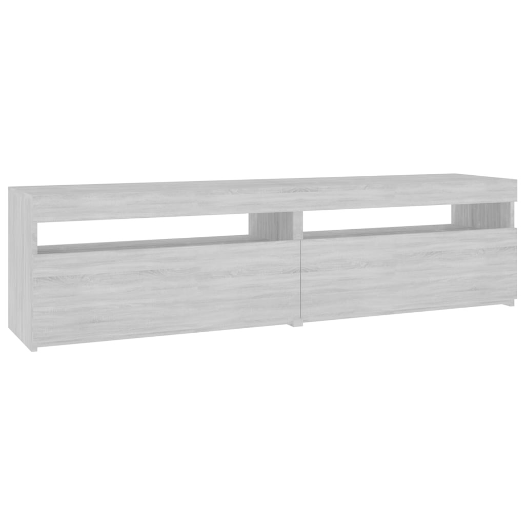 VidaXL Tv-meubelen met LED-verlichting 2 st 75x35x40 cm grijs sonoma