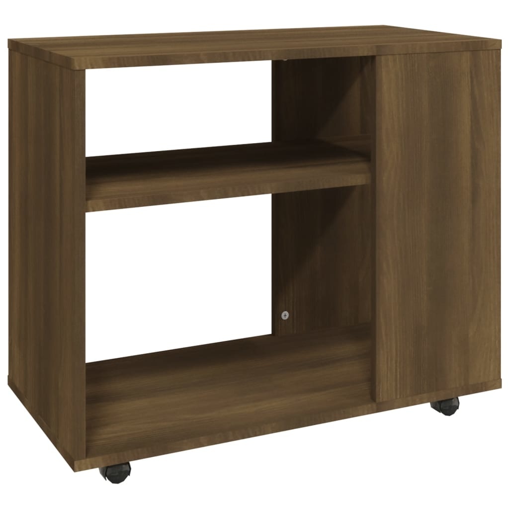 VidaXL Bijzettafel 70x35x55 cm bewerkt hout bruineikenkleurig