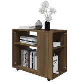 VidaXL Bijzettafel 70x35x55 cm bewerkt hout bruineikenkleurig