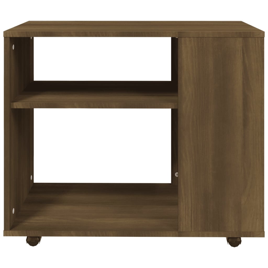 VidaXL Bijzettafel 70x35x55 cm bewerkt hout bruineikenkleurig