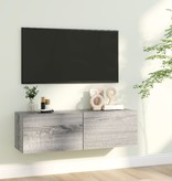 VidaXL Tv-wandmeubel 100x30x30 cm bewerkt hout grijs sonoma eikenkleur