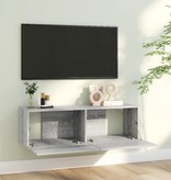 VidaXL Tv-wandmeubel 100x30x30 cm bewerkt hout grijs sonoma eikenkleur