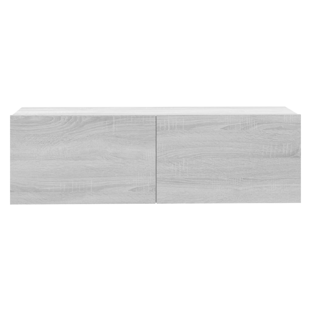 VidaXL Tv-wandmeubel 100x30x30 cm bewerkt hout grijs sonoma eikenkleur