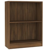 vidaXL Boekenkast 60x24x74,5 cm bewerkt hout bruineikenkleurig