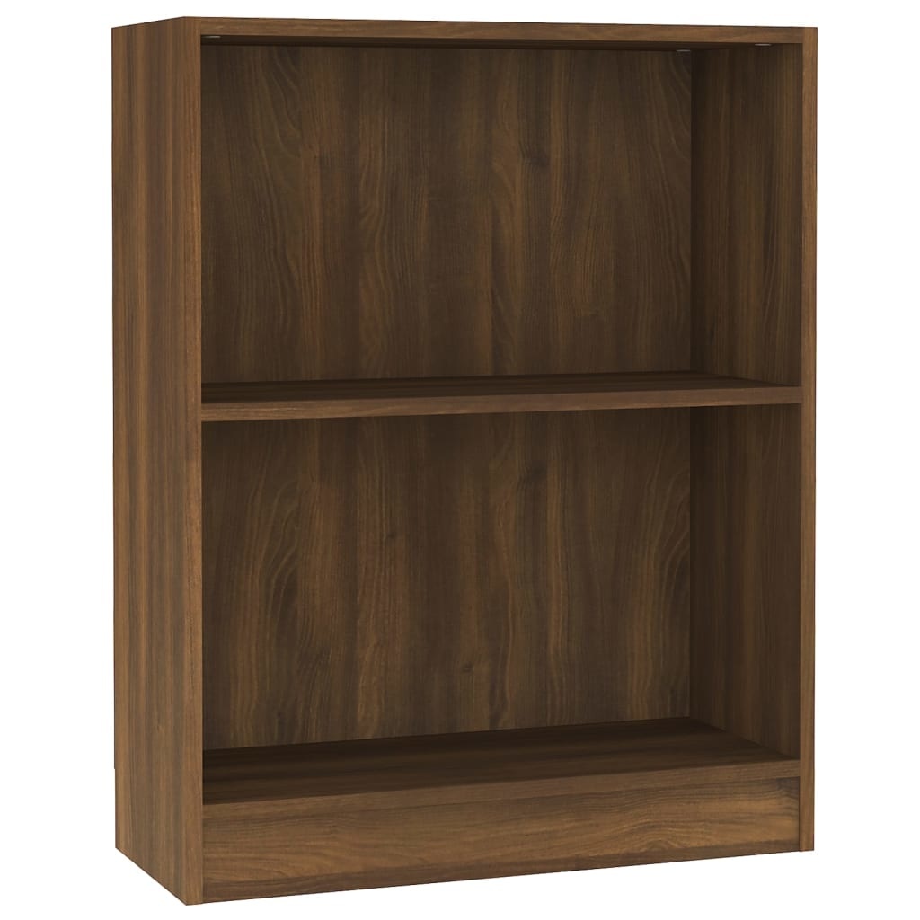 vidaXL Boekenkast 60x24x74,5 cm bewerkt hout bruineikenkleurig