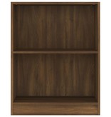 vidaXL Boekenkast 60x24x74,5 cm bewerkt hout bruineikenkleurig