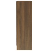 vidaXL Boekenkast 60x24x74,5 cm bewerkt hout bruineikenkleurig