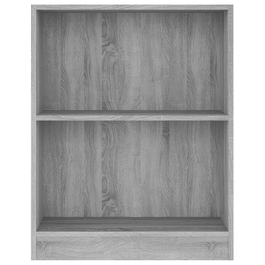 vidaXL Boekenkast 60x24x74,5 cm bewerkt hout grijs sonoma eikenkleurig