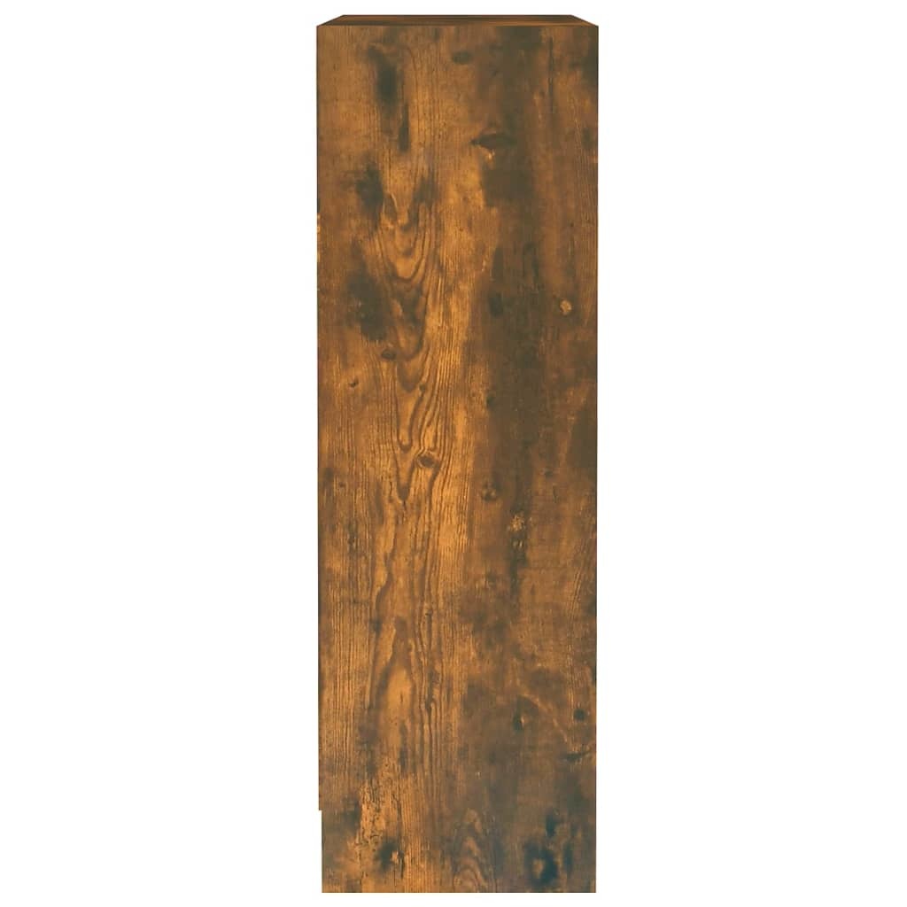 vidaXL Boekenkast 60x24x74,5 cm bewerkt hout gerookt eikenkleurig