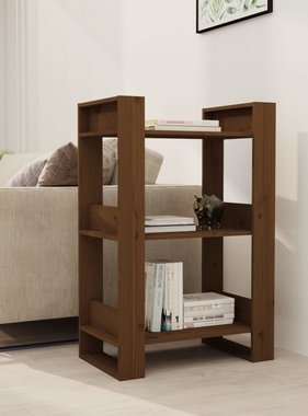 VidaXL Boekenkast/kamerscherm 60x35x91 cm massief hout honingbruin