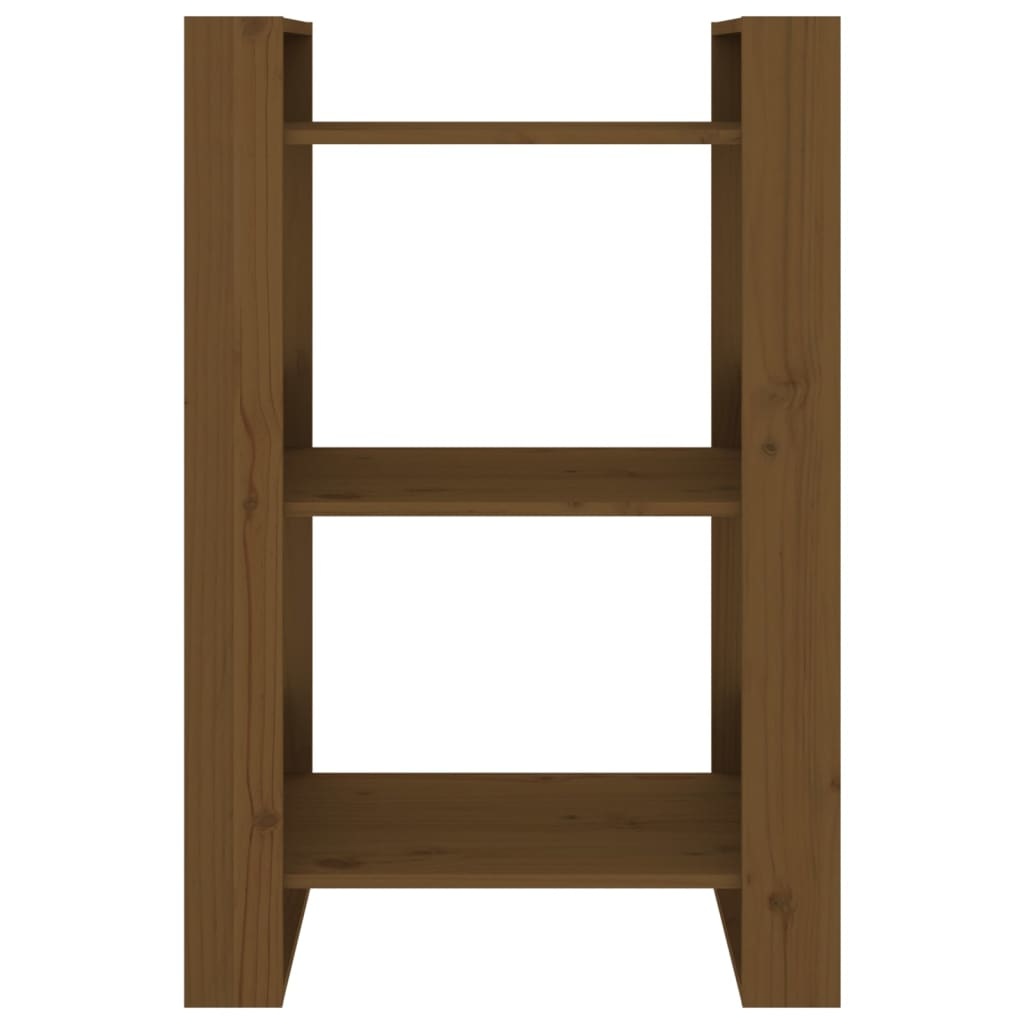 VidaXL Boekenkast/kamerscherm 60x35x91 cm massief hout honingbruin