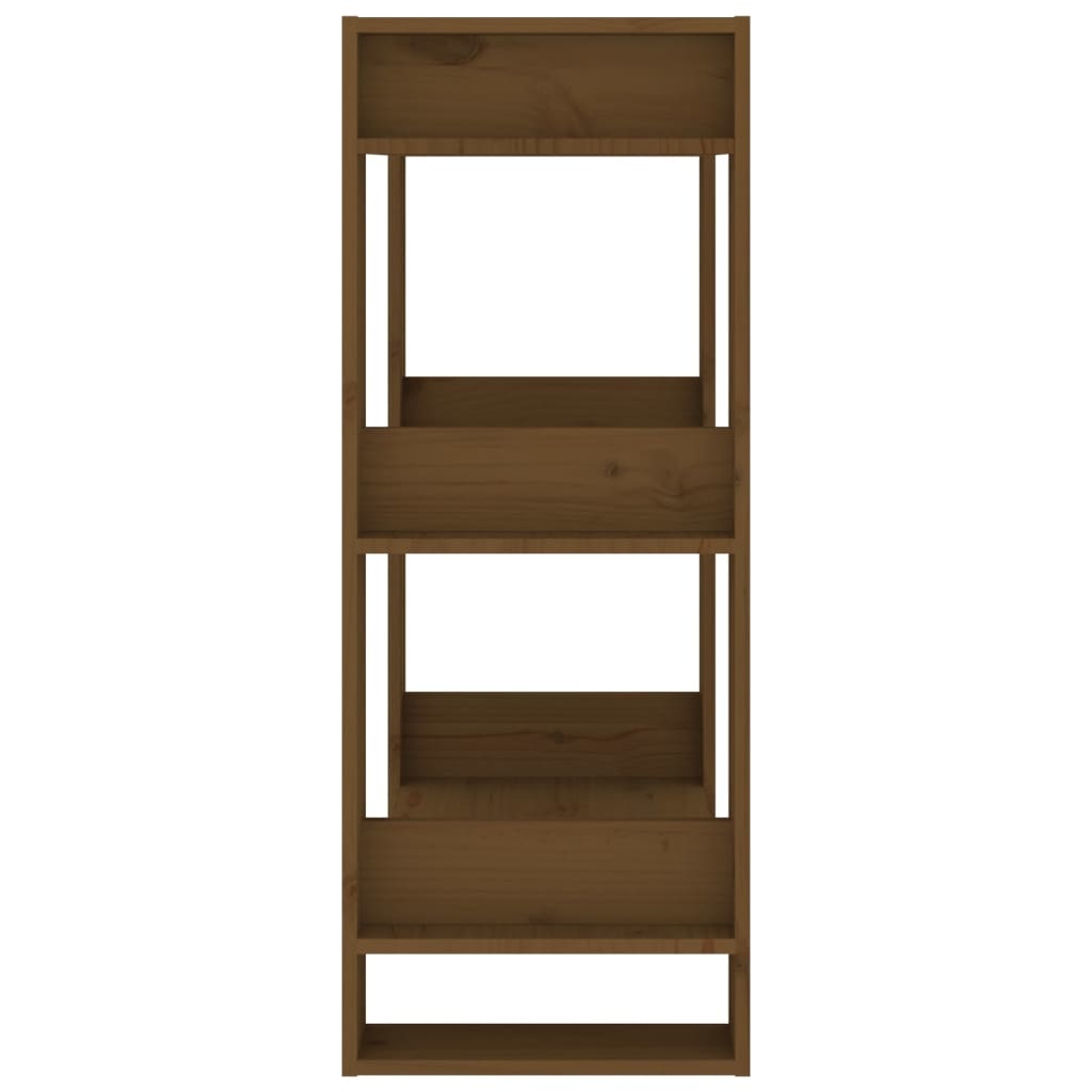VidaXL Boekenkast/kamerscherm 60x35x91 cm massief hout honingbruin