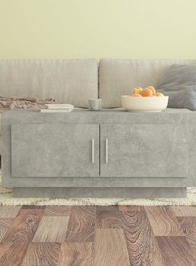 VidaXL Salontafel 102x50x45 cm bewerkt hout betongrijs