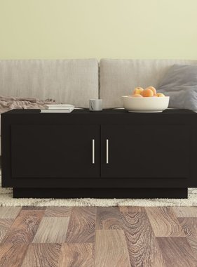 VidaXL Salontafel 102x50x45 cm bewerkt hout zwart