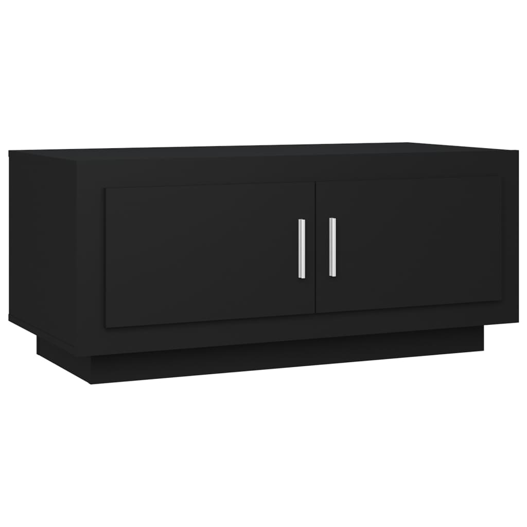 VidaXL Salontafel 102x50x45 cm bewerkt hout zwart