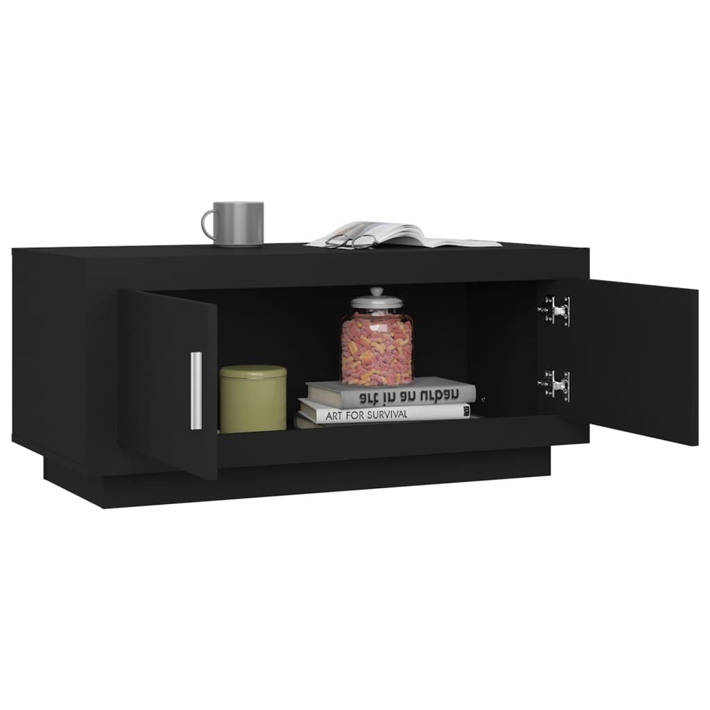 VidaXL Salontafel 102x50x45 cm bewerkt hout zwart