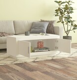 VidaXL Salontafel 102x50x45 cm bewerkt hout wit