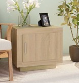 VidaXL Salontafel 51x50x45 cm bewerkt hout sonoma eikenkleurig