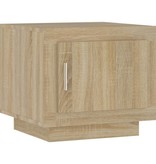VidaXL Salontafel 51x50x45 cm bewerkt hout sonoma eikenkleurig