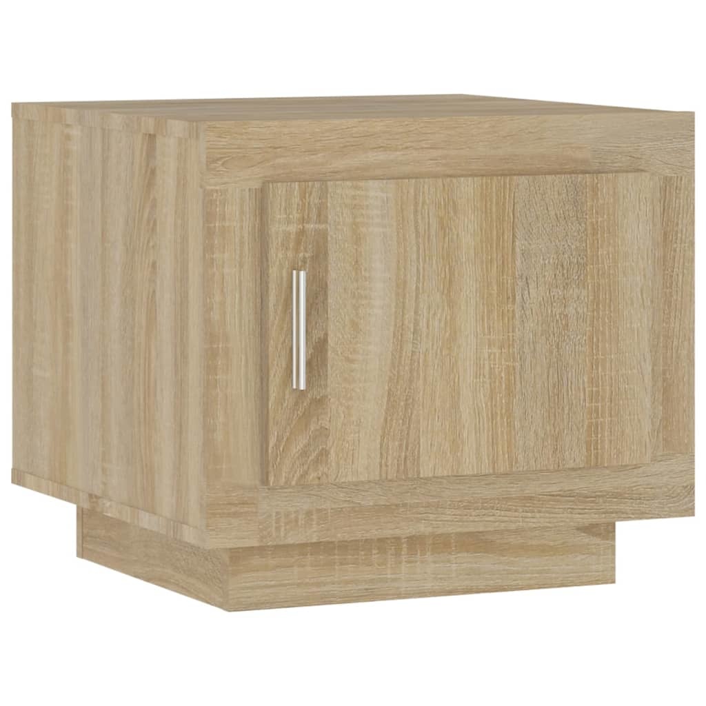 VidaXL Salontafel 51x50x45 cm bewerkt hout sonoma eikenkleurig