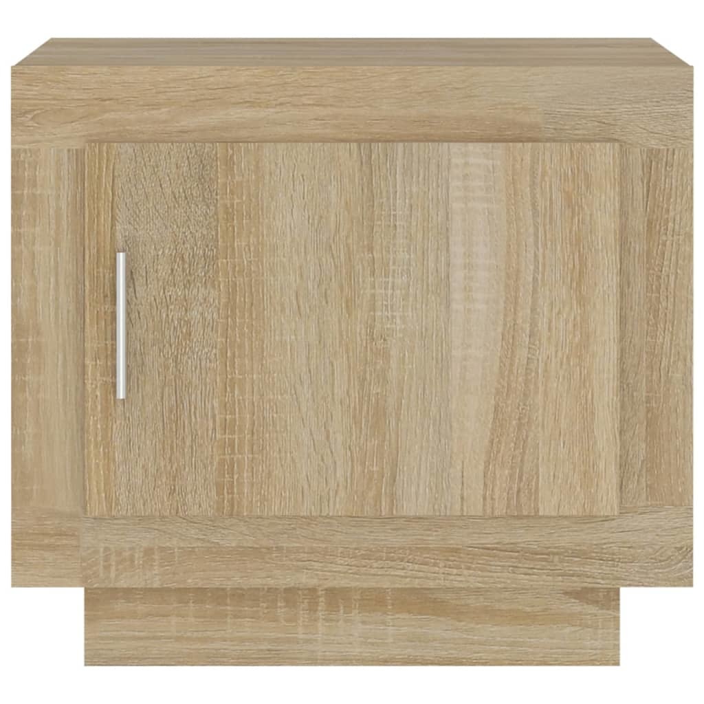 VidaXL Salontafel 51x50x45 cm bewerkt hout sonoma eikenkleurig